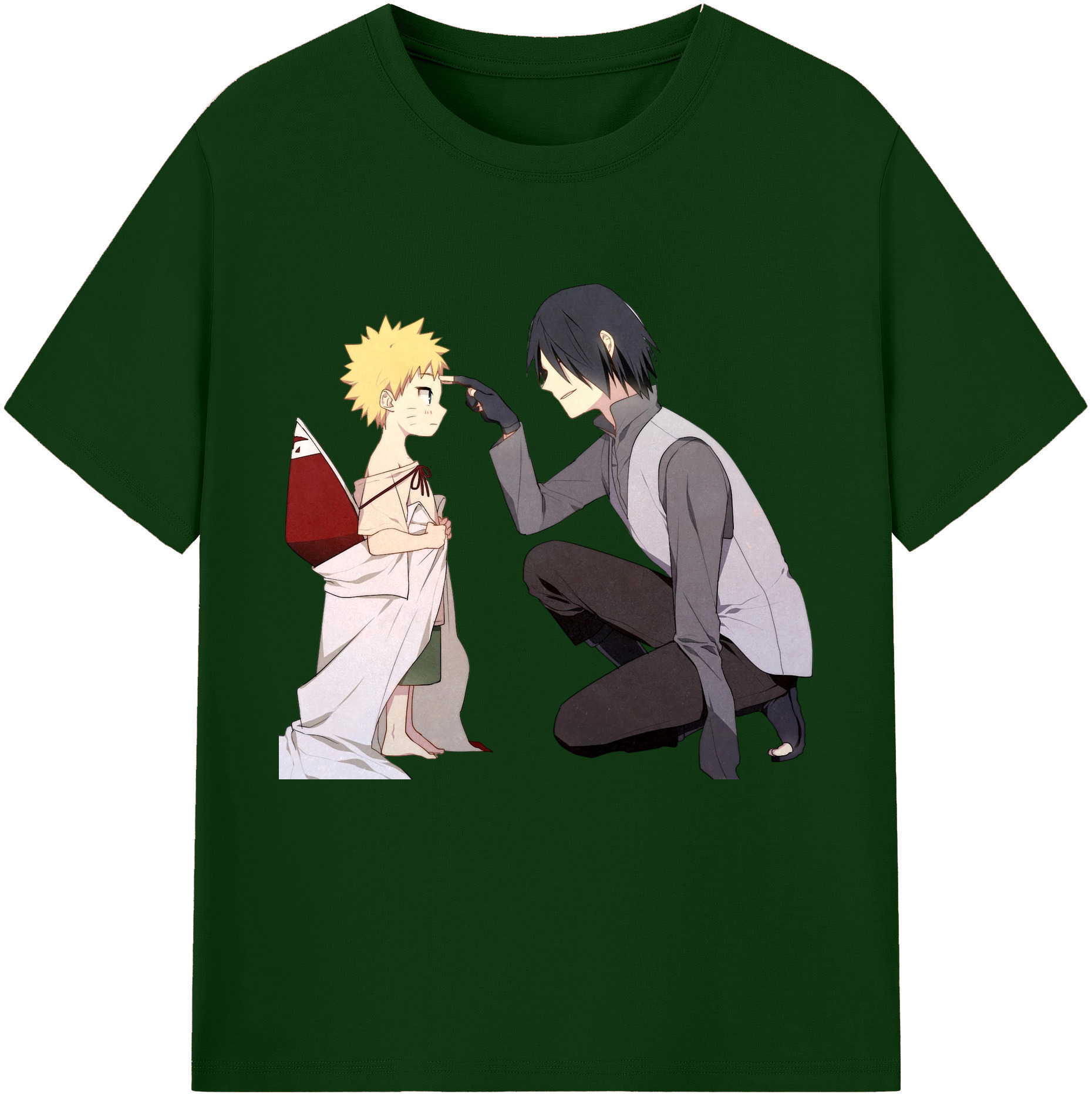 （画像用） NARUTO -ナルト- うちは サスケ Uchiha Sasuke 綿100％半袖Tシャツ（フロントプリント）